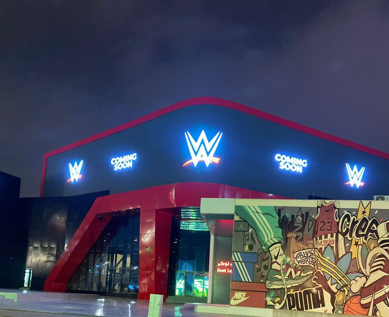 Boulevard City venue at night
